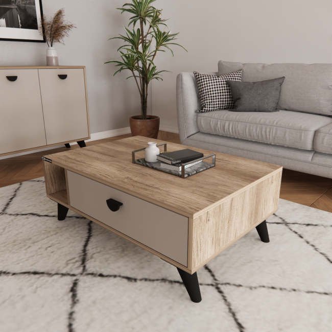 ADEL 1 DRAWER COFFEE TABLE (100CM) (A1-A7)