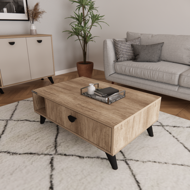 ADEL 1 DRAWER COFFEE TABLE (100CM) (A1)