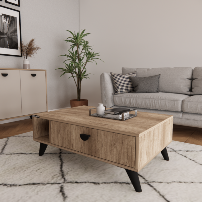 ADEL 1 DRAWER COFFEE TABLE (100CM) (A1)