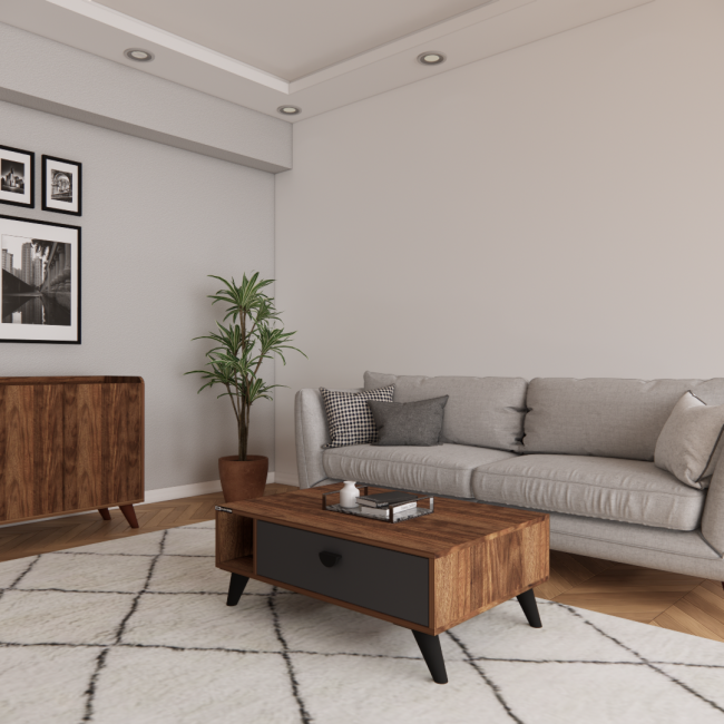 ADEL 1 DRAWER COFFEE TABLE (100CM) (A5-A9)