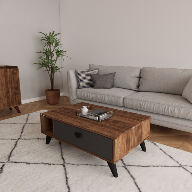 ADEL 1 DRAWER COFFEE TABLE (100CM) (A5-A9)