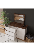 ADEL ELEGANCE DRESSING TABLE (WHITE - BROWN) (113 x 141 x 45)