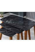 MARBLE TRIPLE COFFEE TABLE