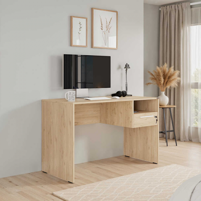 CONCEPT DESK WITH LOCK ( 120cm X 75cm X 60cm )