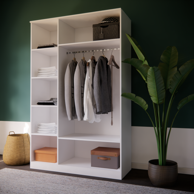 3 DOORS WARDROBE ( 135CM x 210CM x 51,5CM )
