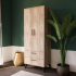 2 DOORS 2 DRAWERS WARDROBE ( 70CM x 185CM x 50CM )