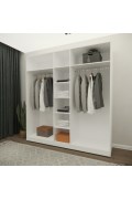 5 DOORS WARDROBE ( 220 CM x 210 CM x 55 CM )