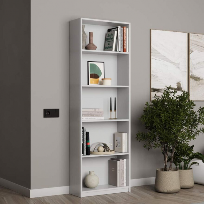 MAX 5 SHELF BOOKCASE (170cm X 60cm X 25cm )