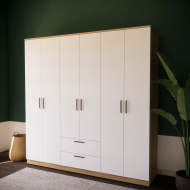 6 DOORS WARDROBE ( 210CM x 210CM x 51,5CM )