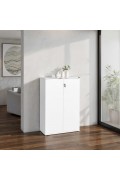 RIO 3 SHELF BOOKCASE WITH DOORS AND LOCK ( 72cm X 110cm X 36cm )