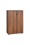RIO 3 SHELF BOOKCASE WITH DOORS AND LOCK ( 72cm X 110cm X 36cm )