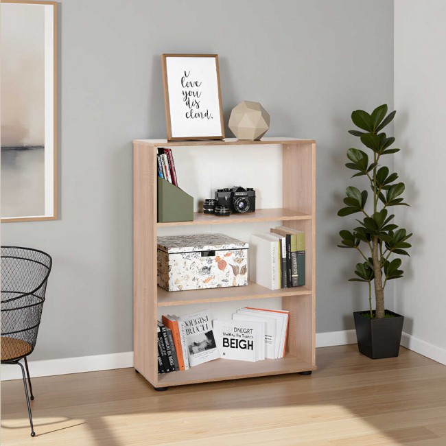 RIO 3 SHELF BOOKCASE ( 72cm X 110cm X 36cm )